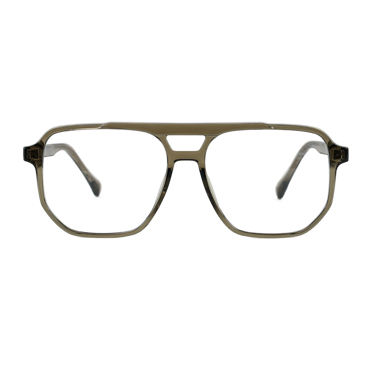 Cassius Transparent Green silmälasikehykset