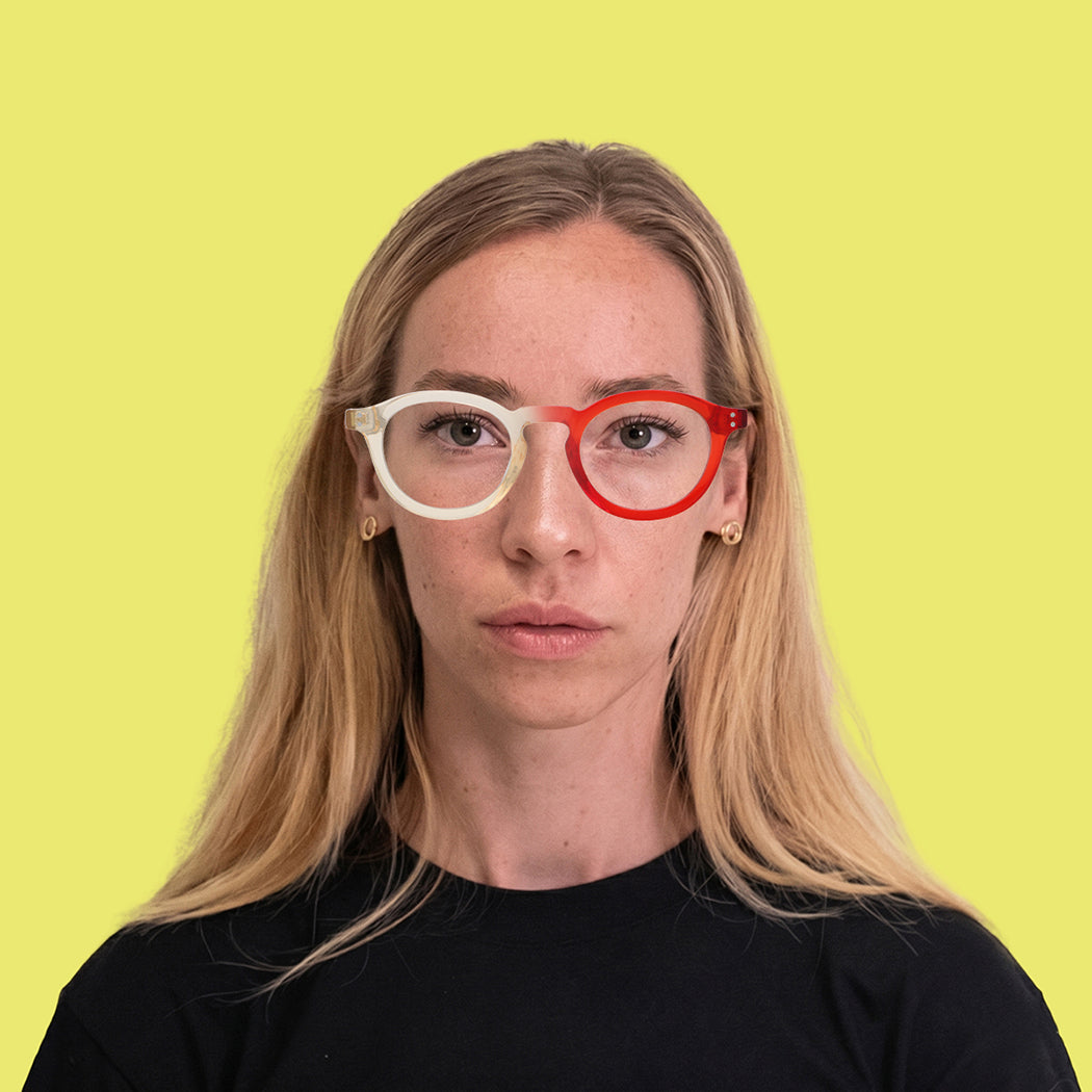 Ione Orange Red silmälasikehykset